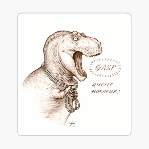 Item preview,  Pearl Clutching Tyrannosaur designed and sold by TonyaBass8.