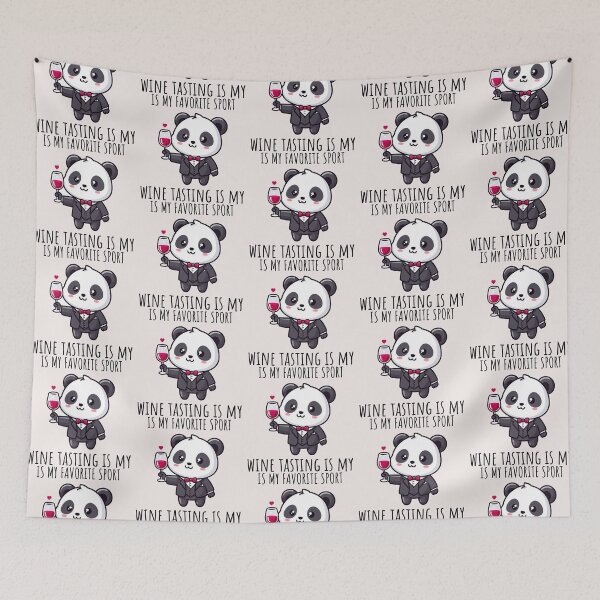 Item preview, Wine Tasting Panda designed and sold by LemuellTrends.