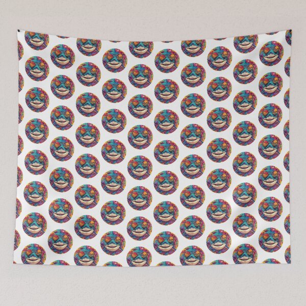 Item preview, Shark in Sunglasses Aloha Retro Hawaii Beach Jawsome  designed and sold by ArtFromBeyond.