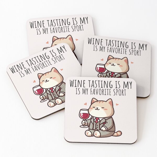 Item preview, Wine Tasting Cat designed and sold by LemuellTrends.