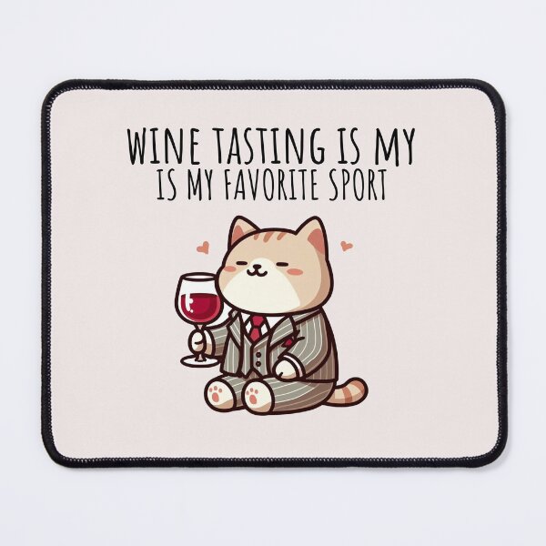 Item preview, Wine Tasting Cat designed and sold by LemuellTrends.