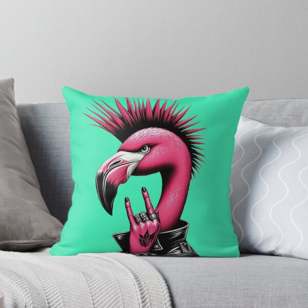 Item preview, Punk rock flamingo with mohawk designed and sold by ProCreativum.