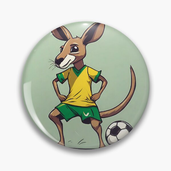 Item preview, Kangaroo Kicks & Aussie Tricks Soccer Player funny Kangaroos designed and sold by lozsart.