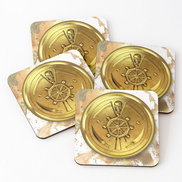 Item preview, Pirate coin sticker designed and sold by jckali.