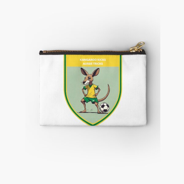 Item preview, Kangaroo Kicks & Aussie Tricks Soccer Player funny Kangaroos designed and sold by lozsart.