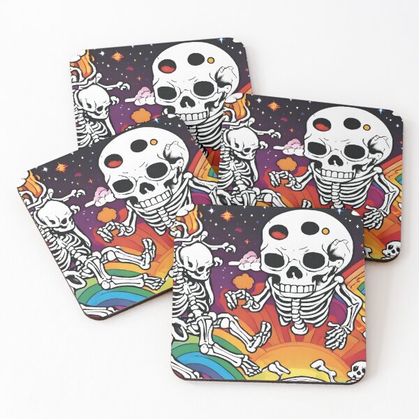 Item preview, Cloud Rainbow Skeletons designed and sold by Ashley's Art Shoppe.