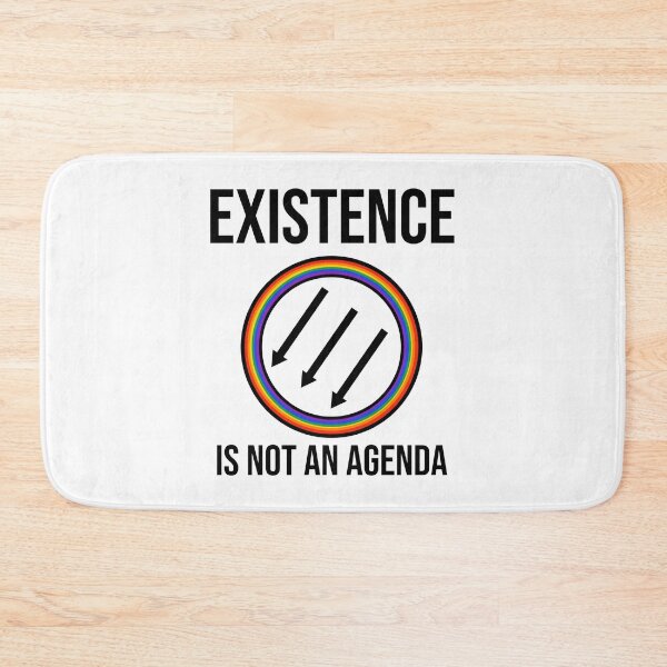 Item preview, Existence is not an agenda rainbow antifascism design  designed and sold by Rachel the Artist .