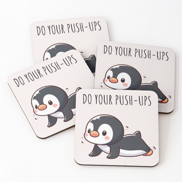 Item preview, Push Ups Penguin designed and sold by LemuellTrends.