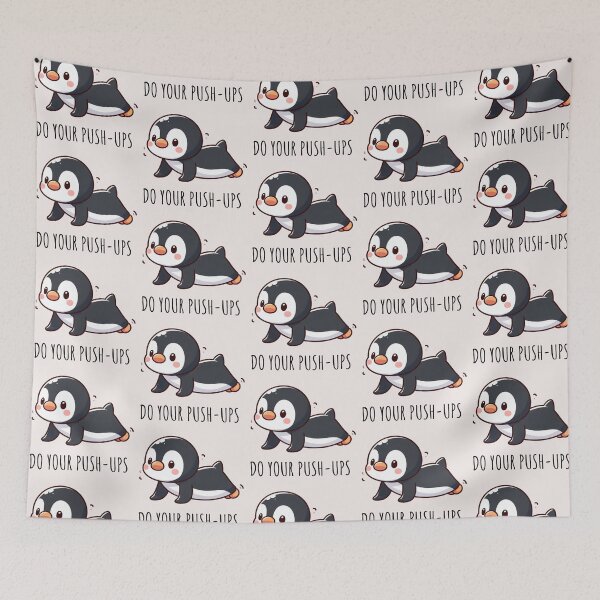 Item preview, Push Ups Penguin designed and sold by LemuellTrends.