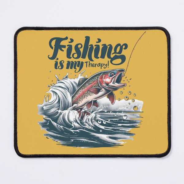 Item preview, Fishing is My Therapy! designed and sold by Pixel-Lair.