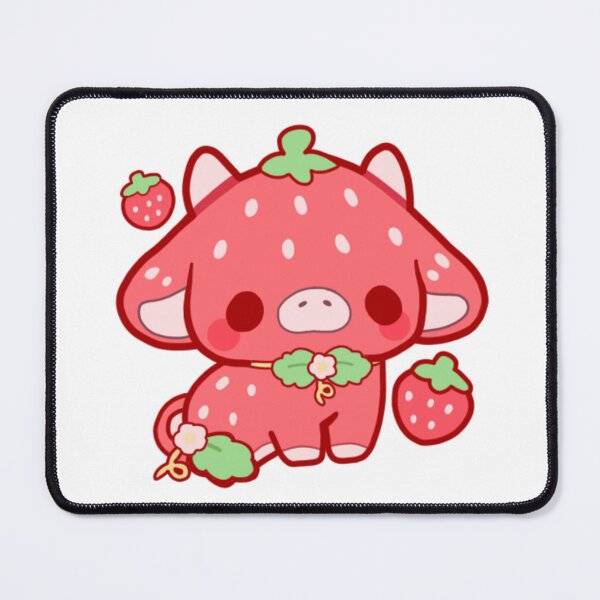Item preview, Kawaii Strawberry Cow - Red designed and sold by jennysselling.