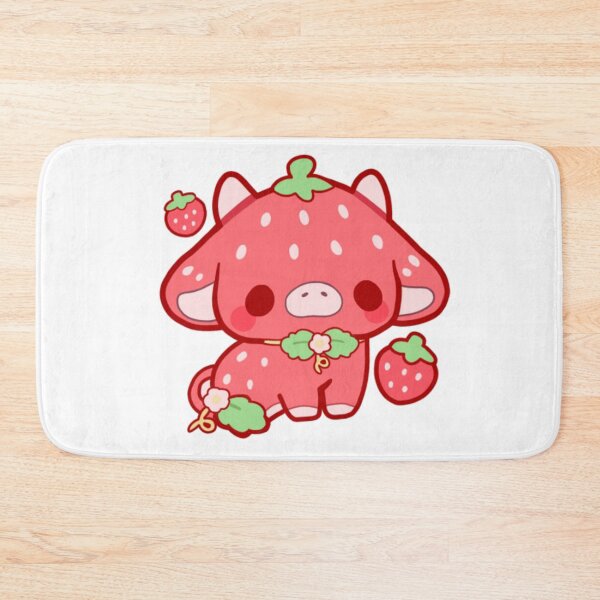 Item preview, Kawaii Strawberry Cow - Red designed and sold by jennysselling.