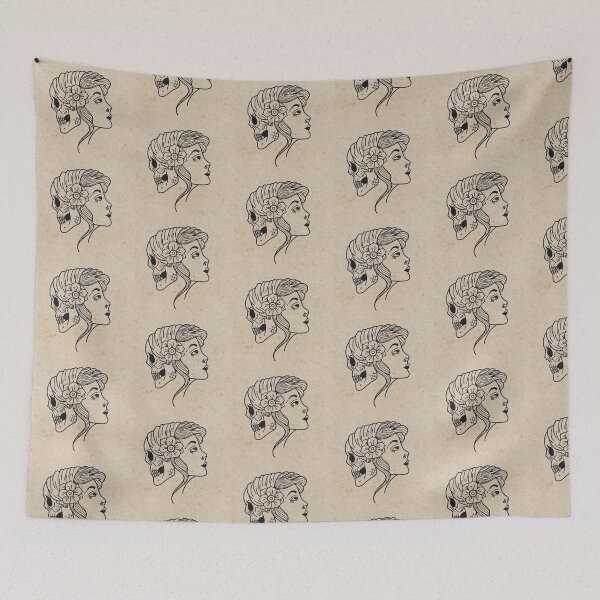 Item preview, Traditional lady face designed and sold by HannyTattoos.