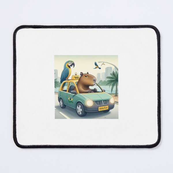 Item preview, Capy Driving Taxi1 designed and sold by Capybara Art Lover.