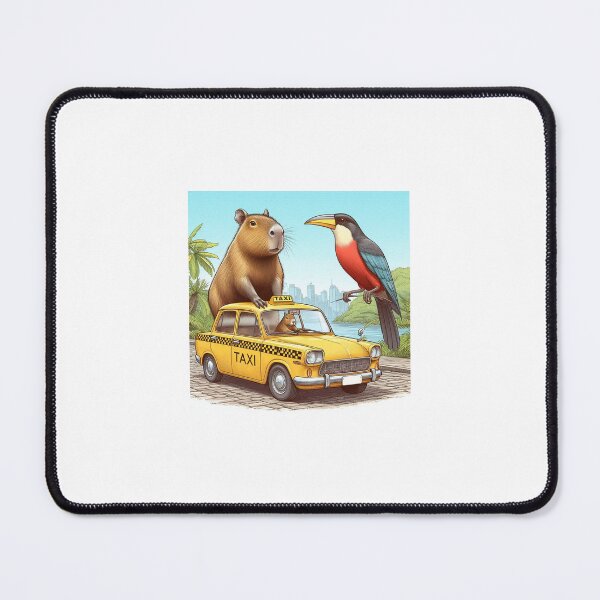 Item preview, Capy Driving Taxi3 designed and sold by Capybara Art Lover.