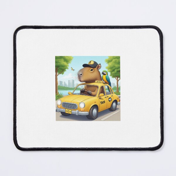 Item preview, Capy Driving Taxi4 designed and sold by Capybara Art Lover.