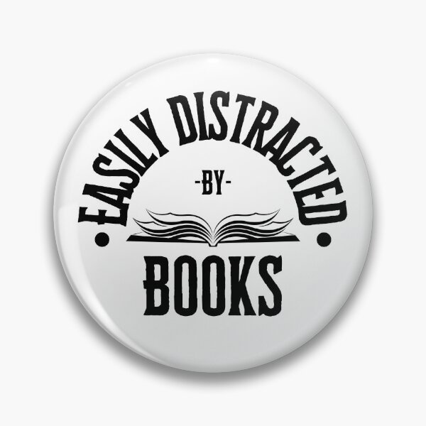 Item preview, Easily Distracted By Books designed and sold by S-Q-Studios.