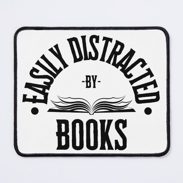 Item preview, Easily Distracted By Books designed and sold by S-Q-Studios.