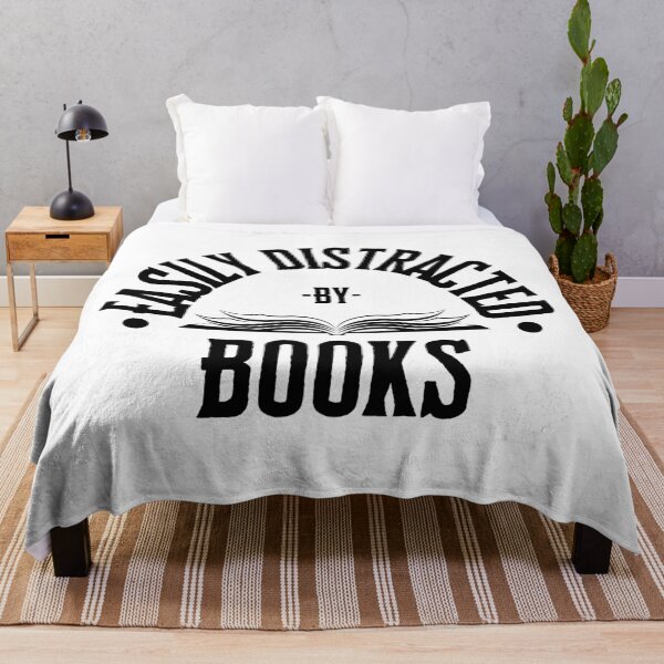Item preview, Easily Distracted By Books designed and sold by S-Q-Studios.