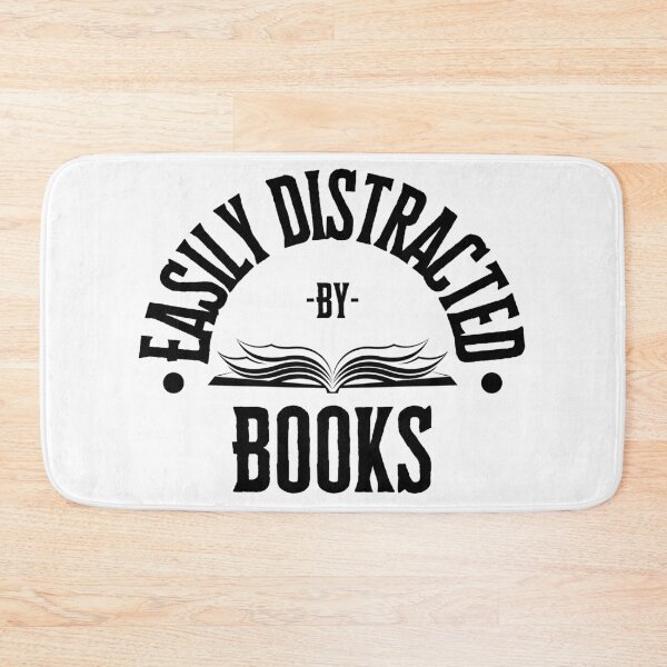 Item preview, Easily Distracted By Books designed and sold by S-Q-Studios.