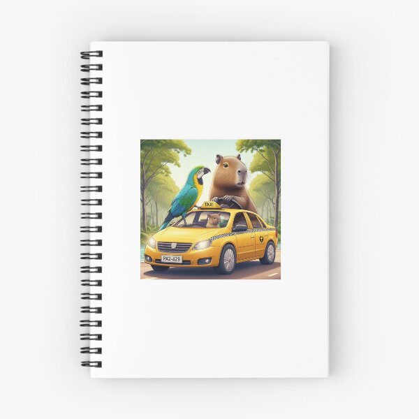 Item preview, Capy Driving Taxi5 designed and sold by Capybara Art Lover.