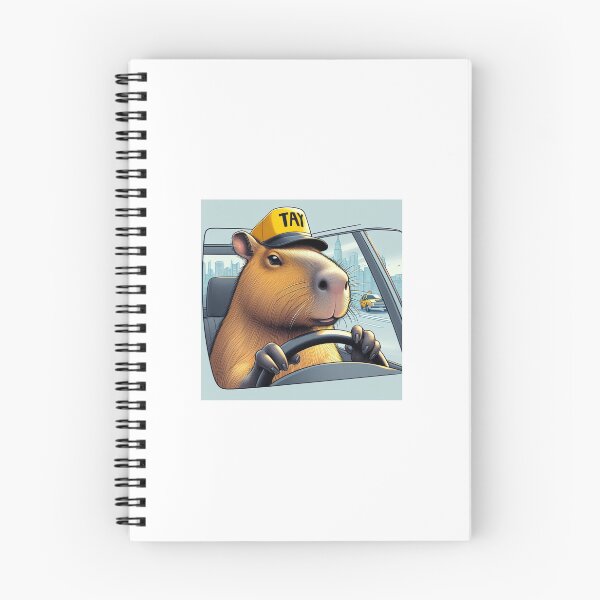 Item preview, Capy Driving Taxi6 designed and sold by Capybara Art Lover.
