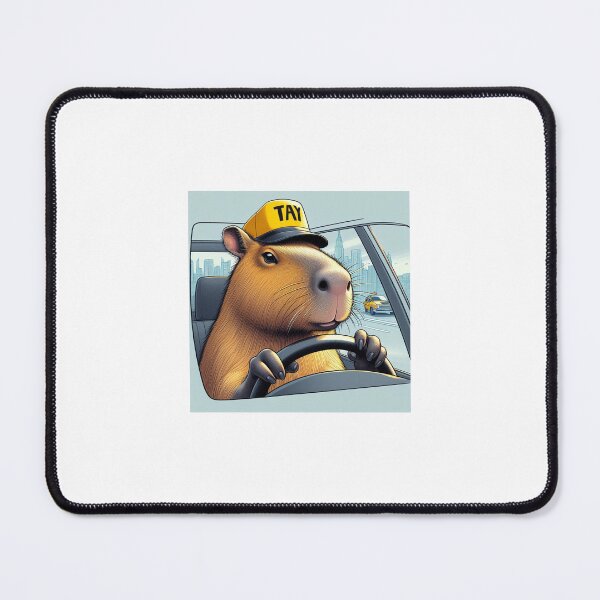 Item preview, Capy Driving Taxi6 designed and sold by Capybara Art Lover.