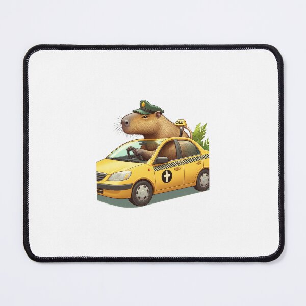 Item preview, Capy Driving Taxi7 designed and sold by Capybara Art Lover.