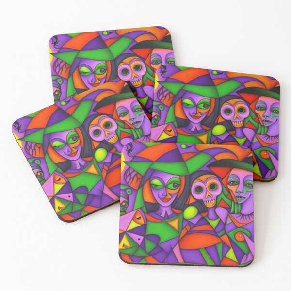 Item preview, Vintage Classic Halloween Witches Gathering designed and sold by TheDarkWardrobe.