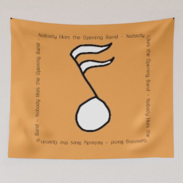Item preview, Nobody Likes the Opening Band Lyrics designed and sold by VioletsforRoses.