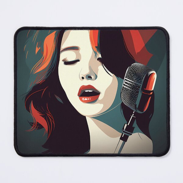 Item preview, Cool Vector Abstract Asian Girl Singer designed and sold by TamaraSaul21.