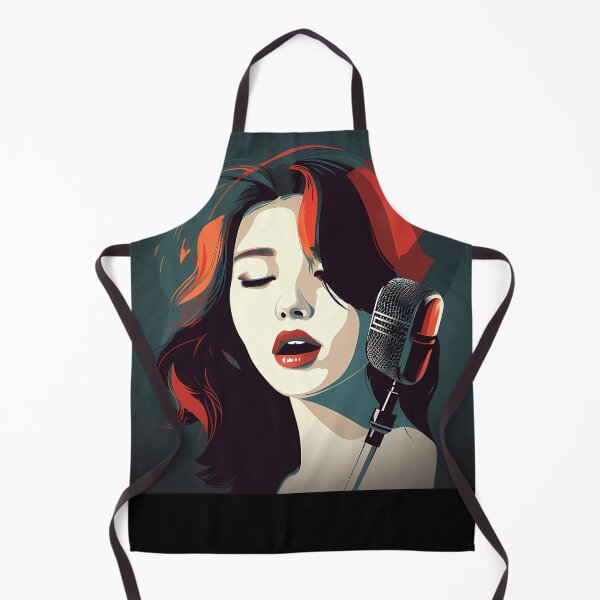 Item preview, Cool Vector Abstract Asian Girl Singer designed and sold by TamaraSaul21.