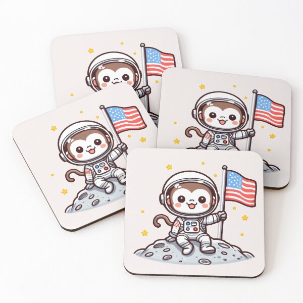 Item preview, The Moon Landing Monkey designed and sold by LemuellTrends.
