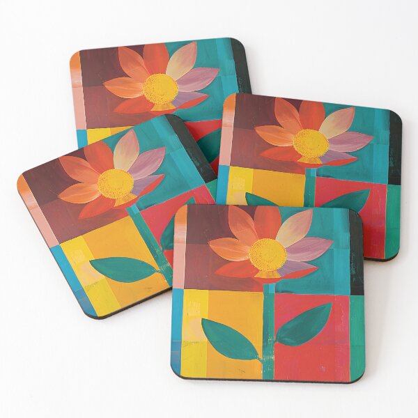 Item preview, Bauhaus Sunflower Blooms - A Colorful Celebration of Spring's Radiant Awakening designed and sold by OlfactoART Studio.