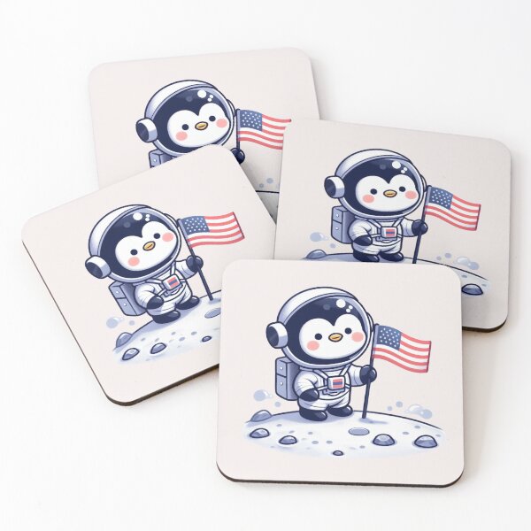 Item preview, The Moon Landing Penguin designed and sold by LemuellTrends.