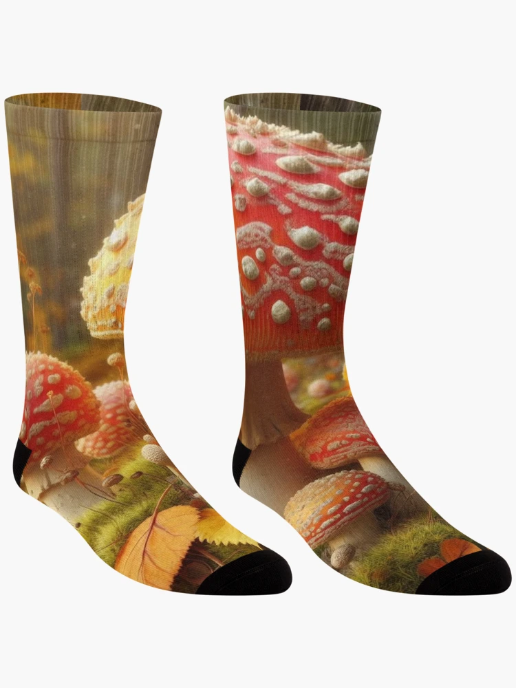 Thumbnail 3 of 5, Socks, Fly Agaric designed and sold by ComputerContent.