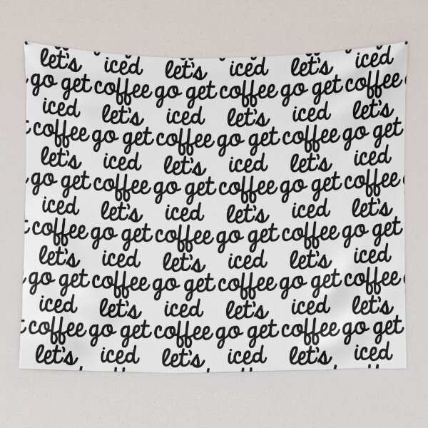Item preview, lets go get iced coffee designed and sold by delphiniumco.