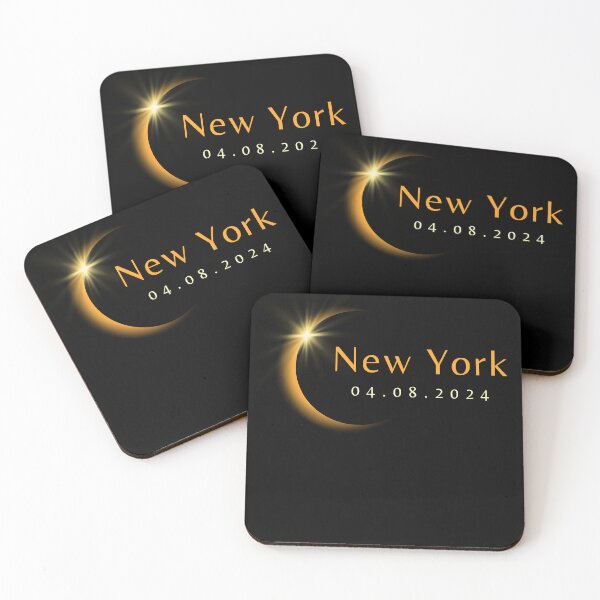 Item preview, 2024 Total Solar Eclipse State New York April 8, 2024 designed and sold by StarByAsem.