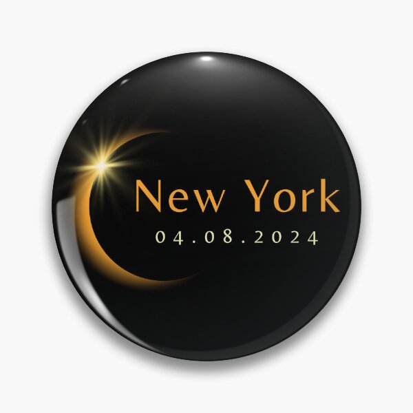 Item preview, 2024 Total Solar Eclipse State New York April 8, 2024 designed and sold by StarByAsem.