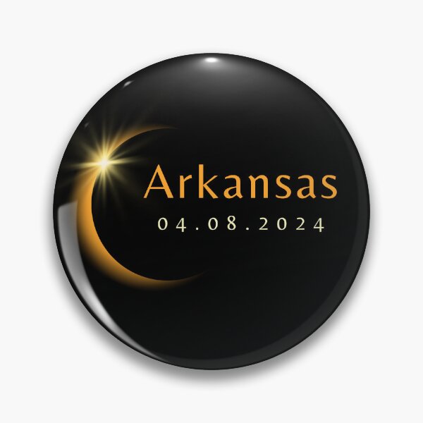 Item preview, 2024 Total Solar Eclipse State Arkansas April 8, 2024 designed and sold by StarByAsem.