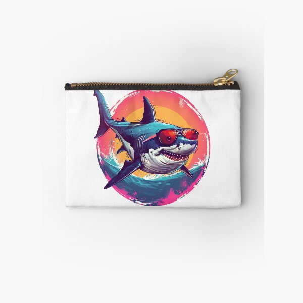 Item preview, Shark in Sunglasses Aloha Retro Hawaii Beach Jawsome  designed and sold by ArtFromBeyond.