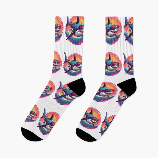 Item preview, Shark in Sunglasses Aloha Retro Hawaii Beach Jawsome  designed and sold by ArtFromBeyond.