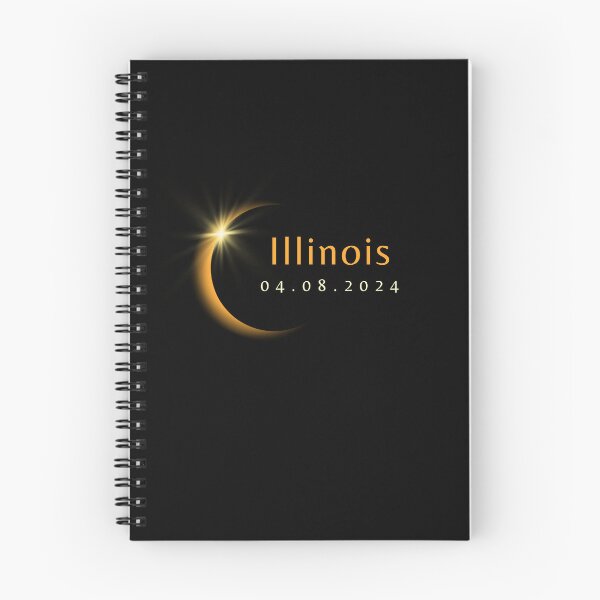 Item preview, 2024 Total Solar Eclipse State Illinois April 8, 2024 designed and sold by StarByAsem.