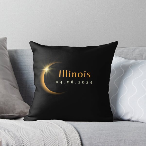 Item preview, 2024 Total Solar Eclipse State Illinois April 8, 2024 designed and sold by StarByAsem.