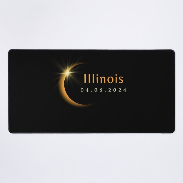 Item preview, 2024 Total Solar Eclipse State Illinois April 8, 2024 designed and sold by StarByAsem.
