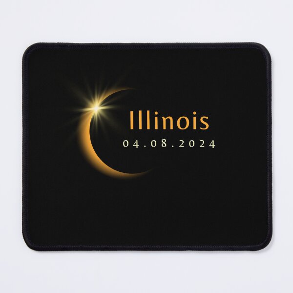 Item preview, 2024 Total Solar Eclipse State Illinois April 8, 2024 designed and sold by StarByAsem.
