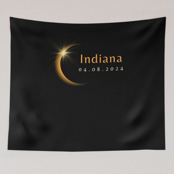 Item preview, 2024 Total Solar Eclipse State Indiana April 8, 2024 designed and sold by StarByAsem.