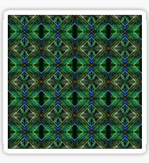 Graphic Mirrored Peacock Sticker