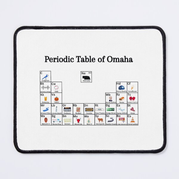 Item preview, Periodic Table of Omaha, Funny Omaha Local Gift designed and sold by 2manybrews.