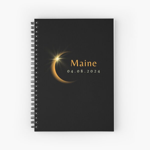Item preview, 2024 Total Solar Eclipse State Maine April 8, 2024 designed and sold by StarByAsem.